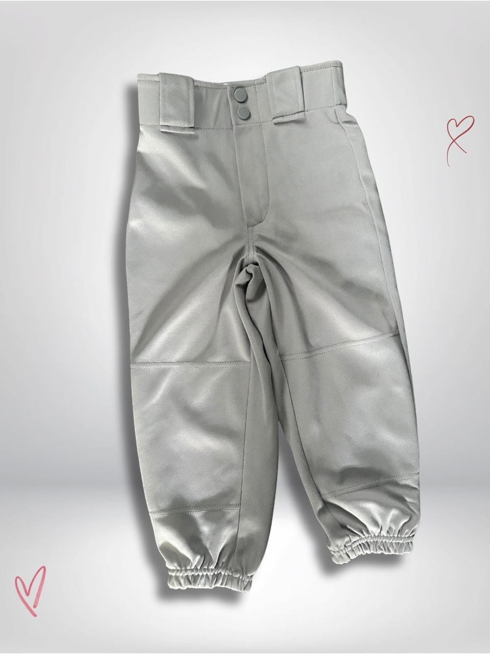 Rawlings Kids Gray Faux Leather Jogger Pants